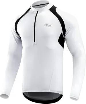Cycling Jersey Men Short/Long Sleeve MTB Biking Shirts with Pockets- Moisture Wicking,Quick Dry,Reflective Strip