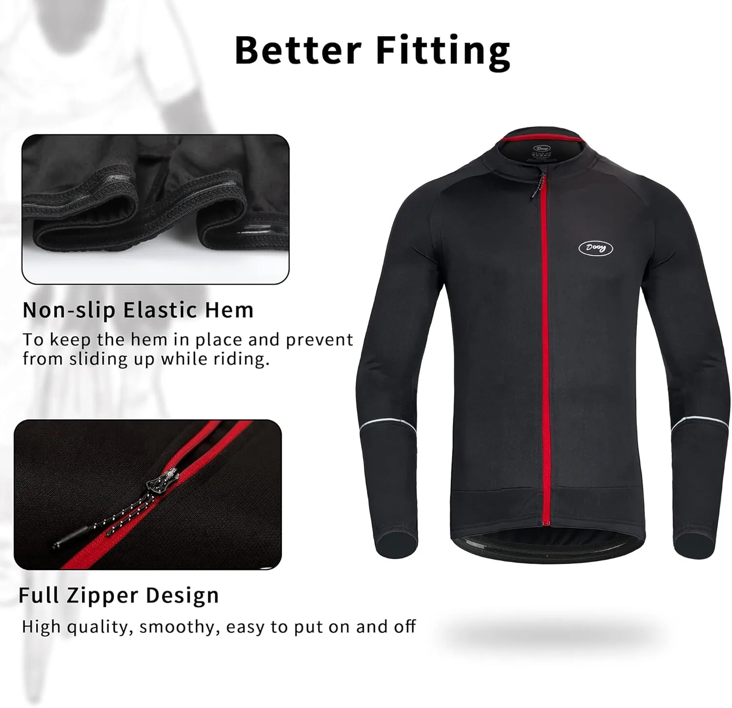 Cycling Jersey Mens Short Sleeve Bike Bicycle Shirts Long Sleeve Biking Clothing with Pockets