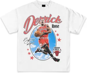 D Rose All Star Graphic T-Shirt | Y2K Vintage Basketball Rap | Premium Heavyweight Shirt for Men & Women