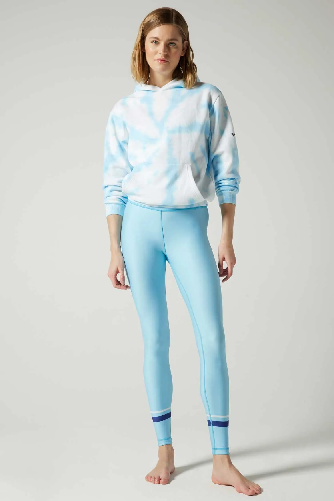 Desma Relaxed Hoodie Aquamarine Tie Dye