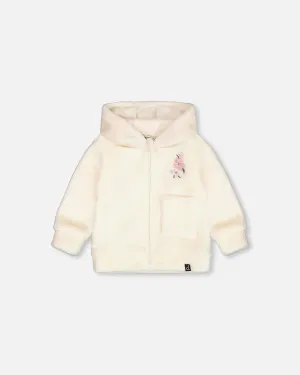 Deux Par Deux Plush Hooded Jacket