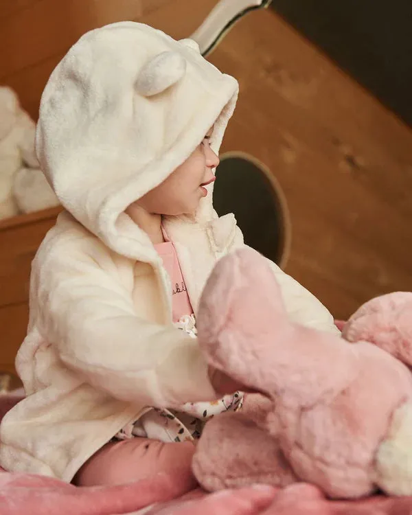 Deux Par Deux Plush Hooded Jacket