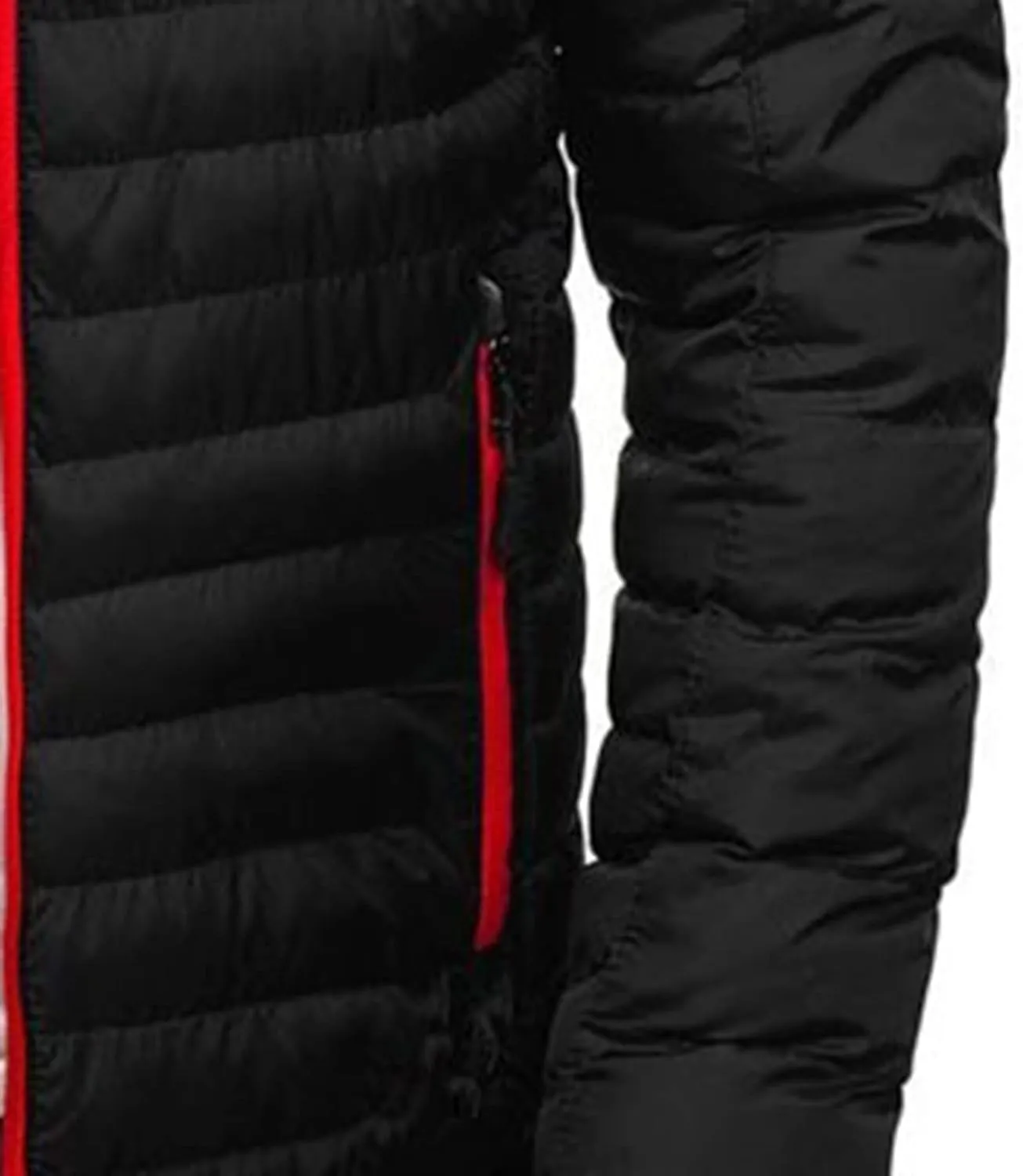 Dgoopd Men's Packable Puffer Jacket Detachable Hood Lightweight Winter Jacket Down Bubble Coat Winter Quilted Padded Jacket