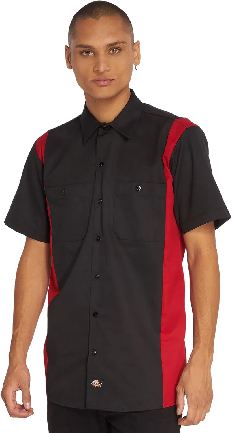 Dickies Men's Short-Sleeve Two-Tone Work Shirt