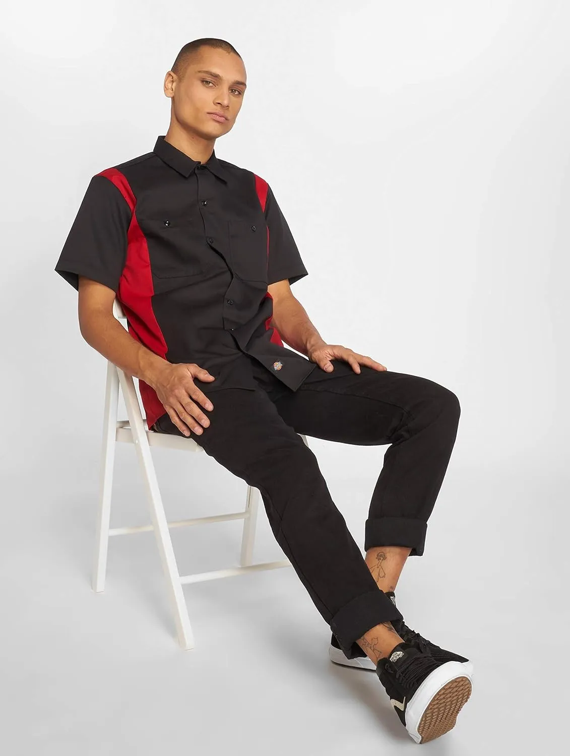 Dickies Men's Short-Sleeve Two-Tone Work Shirt