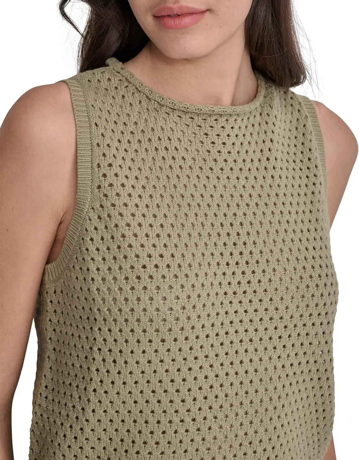 DKNY Women's Sleeveless Tank Top Blouse