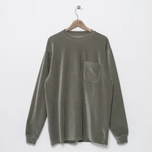 Duarte Long Sleeve T-Shirt (Ribbed Military Green)