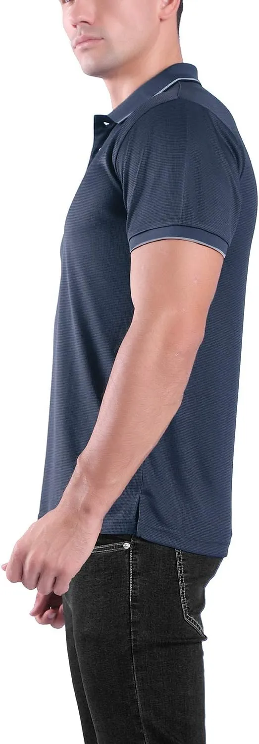 Facitisu Mens Polo Shirt Short Sleeve Golf Collared Casual Summer Performance T-Shirt