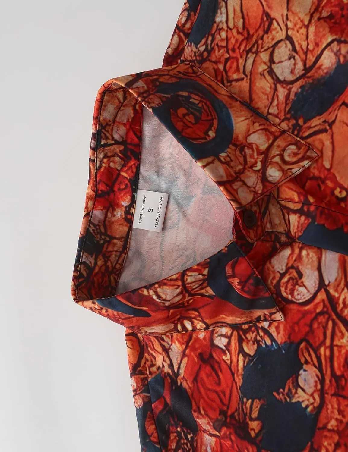 Fashion Casual Printed Shirt Men's Long Sleeve Casual Vacation Hawaiian Button Down Shirt