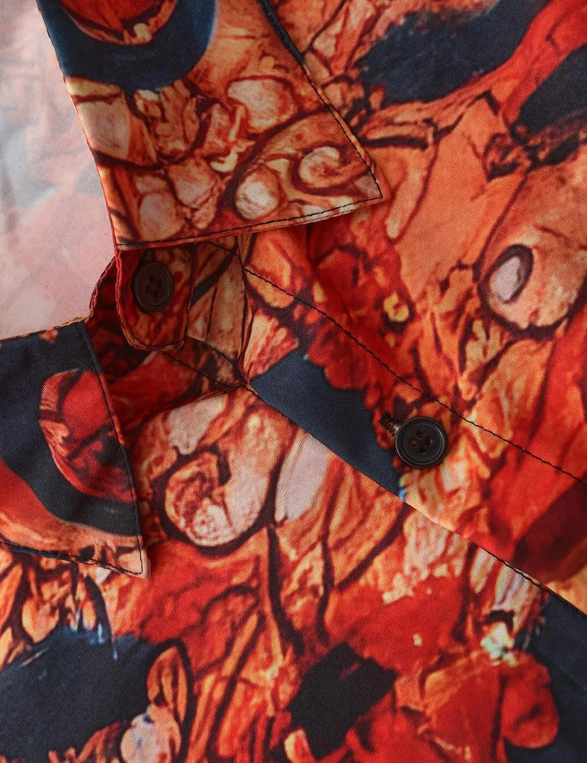 Fashion Casual Printed Shirt Men's Long Sleeve Casual Vacation Hawaiian Button Down Shirt