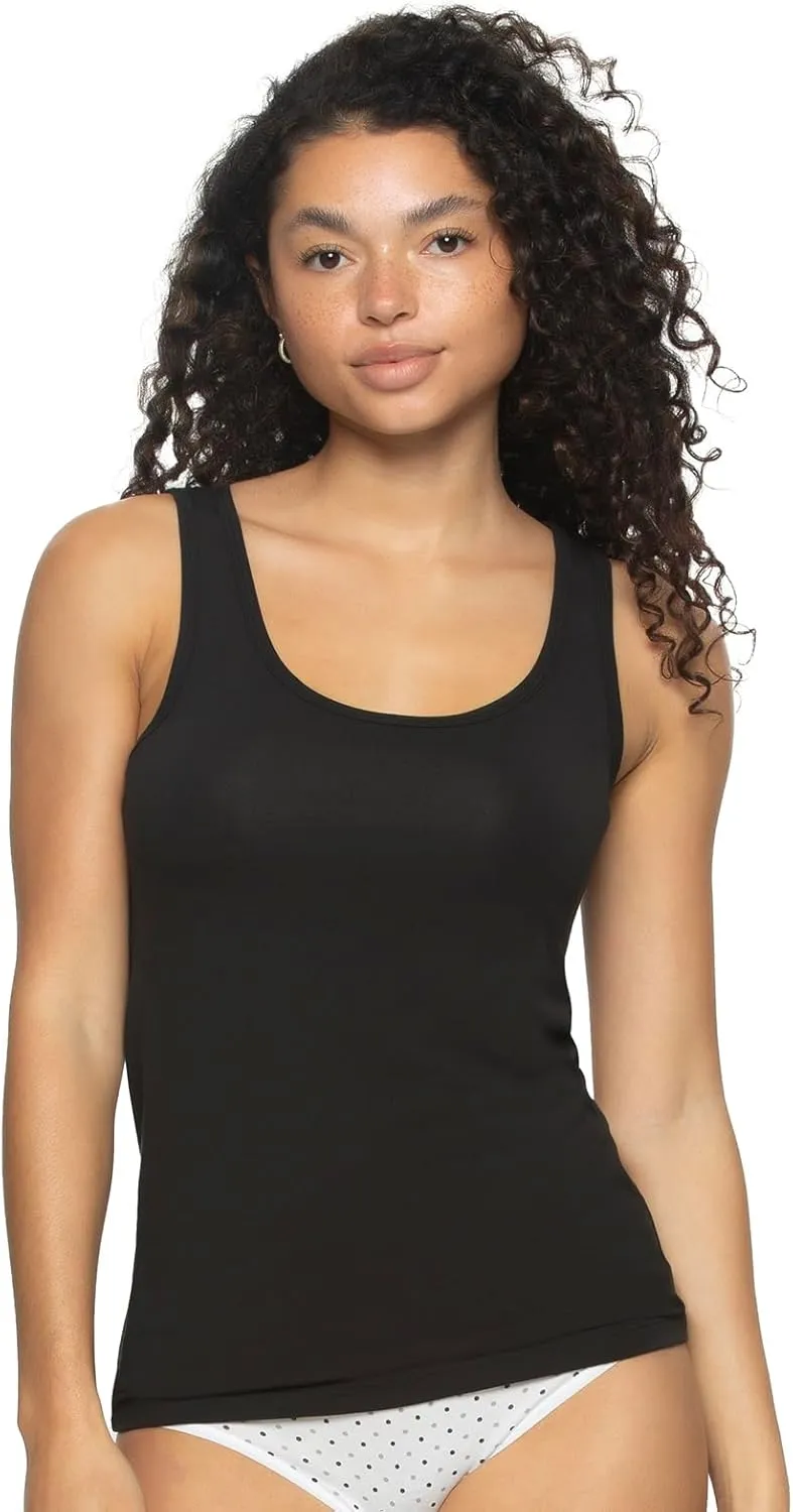 Felina - Cotton Modal Stretch Layering Tank Top 2-Pack - Versatile & Comfortable