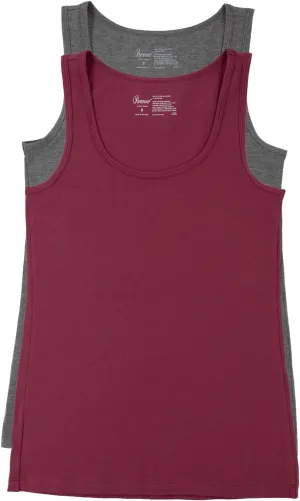 Felina - Cotton Modal Stretch Layering Tank Top 2-Pack - Versatile & Comfortable