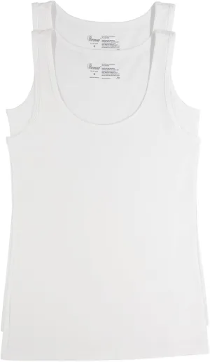 Felina - Cotton Modal Stretch Layering Tank Top 2-Pack - Versatile & Comfortable