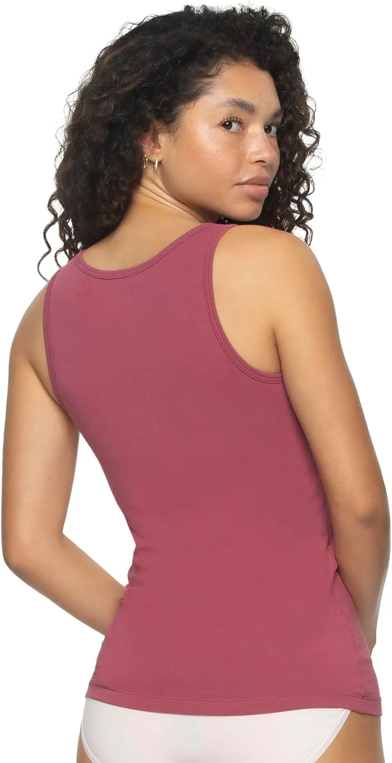 Felina - Cotton Modal Stretch Layering Tank Top 2-Pack - Versatile & Comfortable