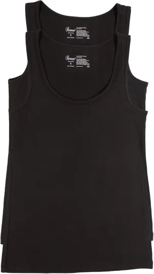 Felina - Cotton Modal Stretch Layering Tank Top 2-Pack - Versatile & Comfortable