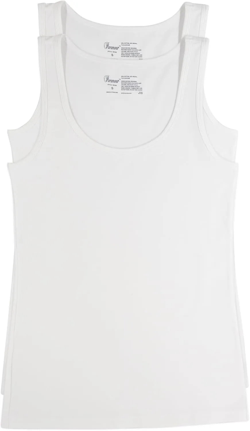 Felina - Cotton Modal Stretch Layering Tank Top 2-Pack - Versatile & Comfortable