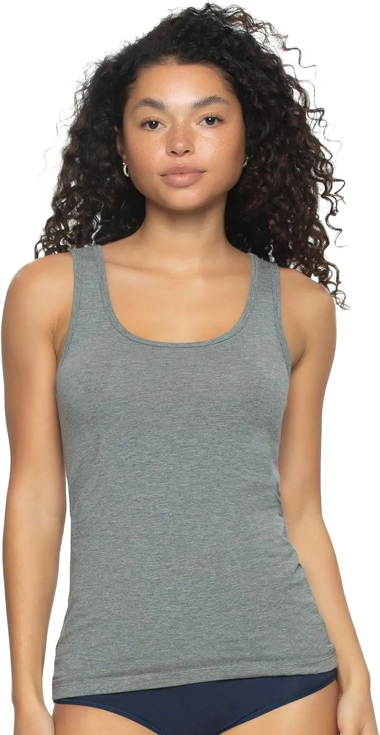 Felina - Cotton Modal Stretch Layering Tank Top 2-Pack - Versatile & Comfortable
