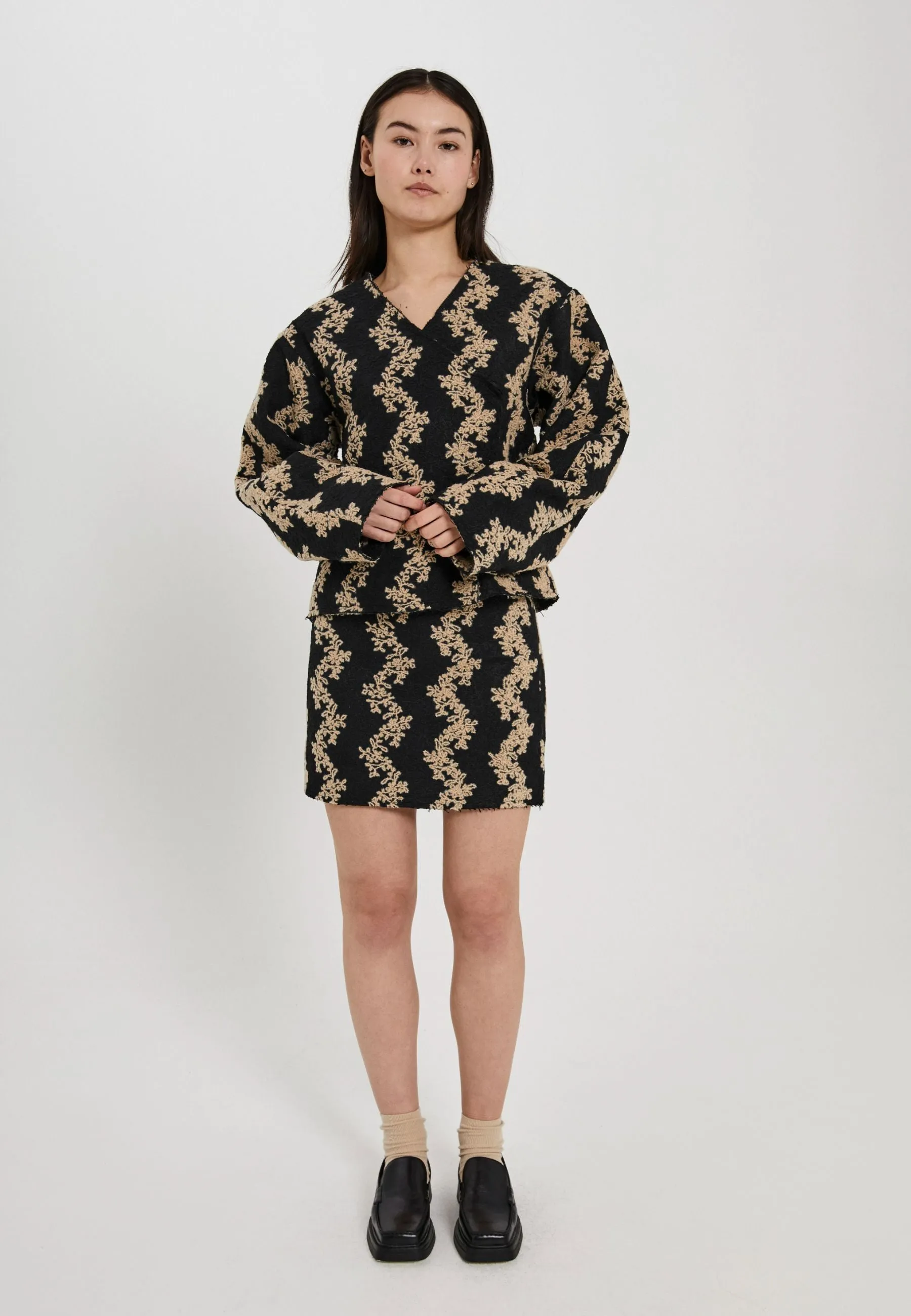 Flo skirt - Black/beige