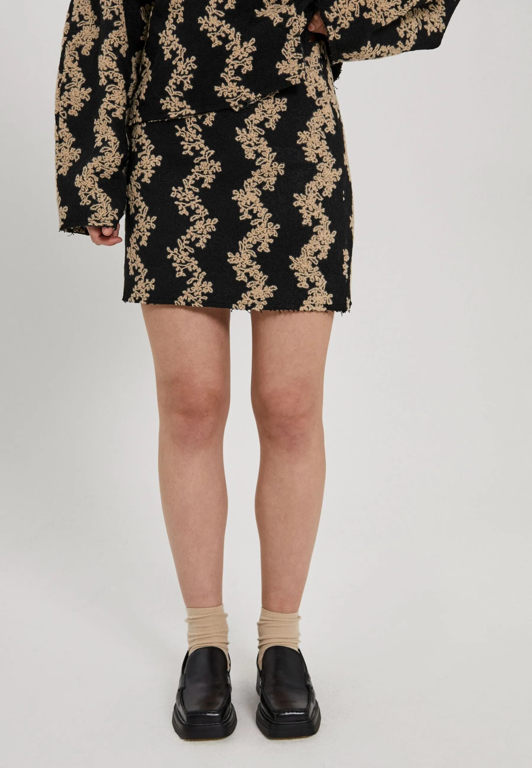 Flo skirt - Black/beige