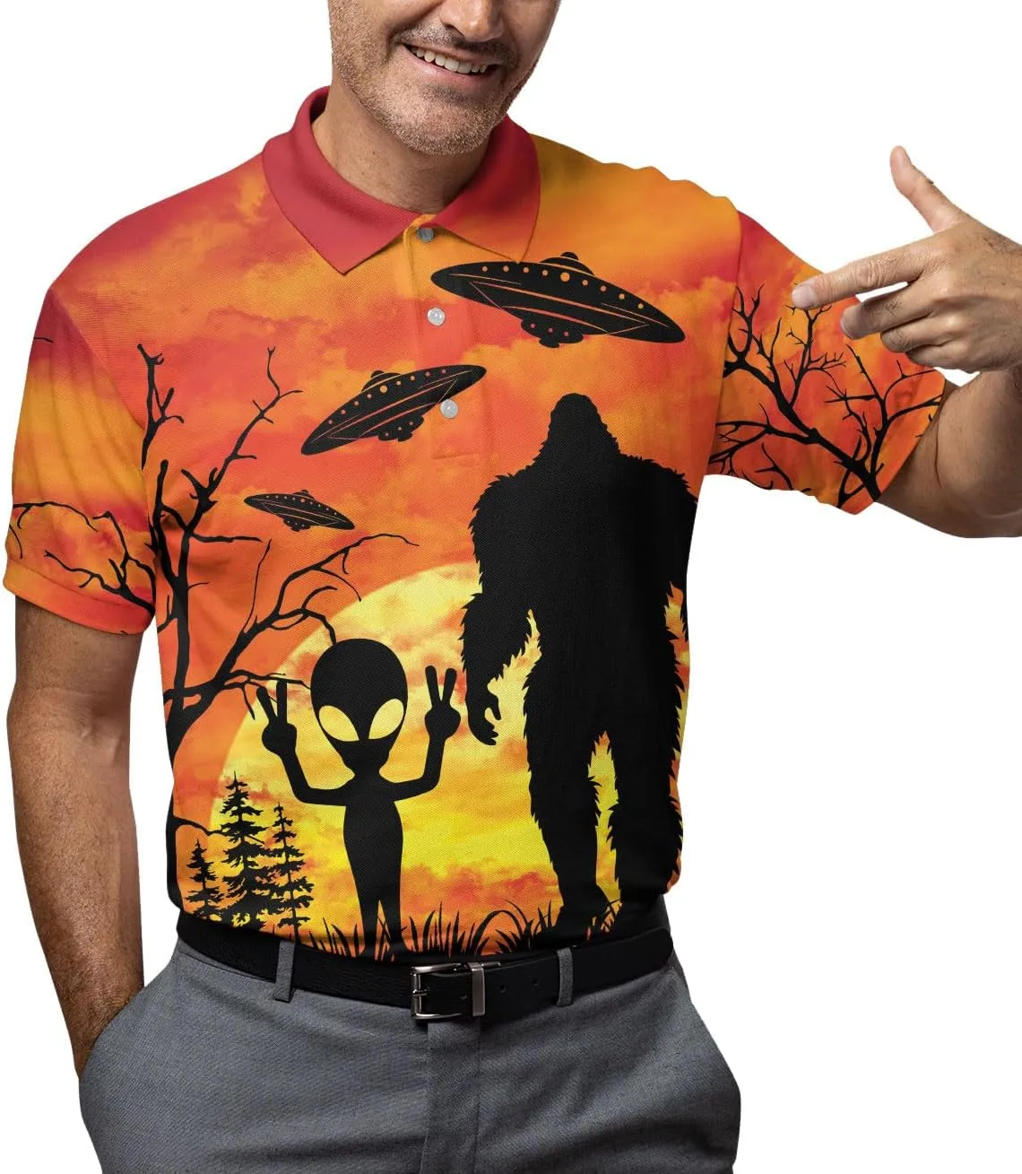 Funny Shirt Polo Shirt Mens Golf Shirt Mens Polo Shirts Short Sleeve Button Up Shirt Men