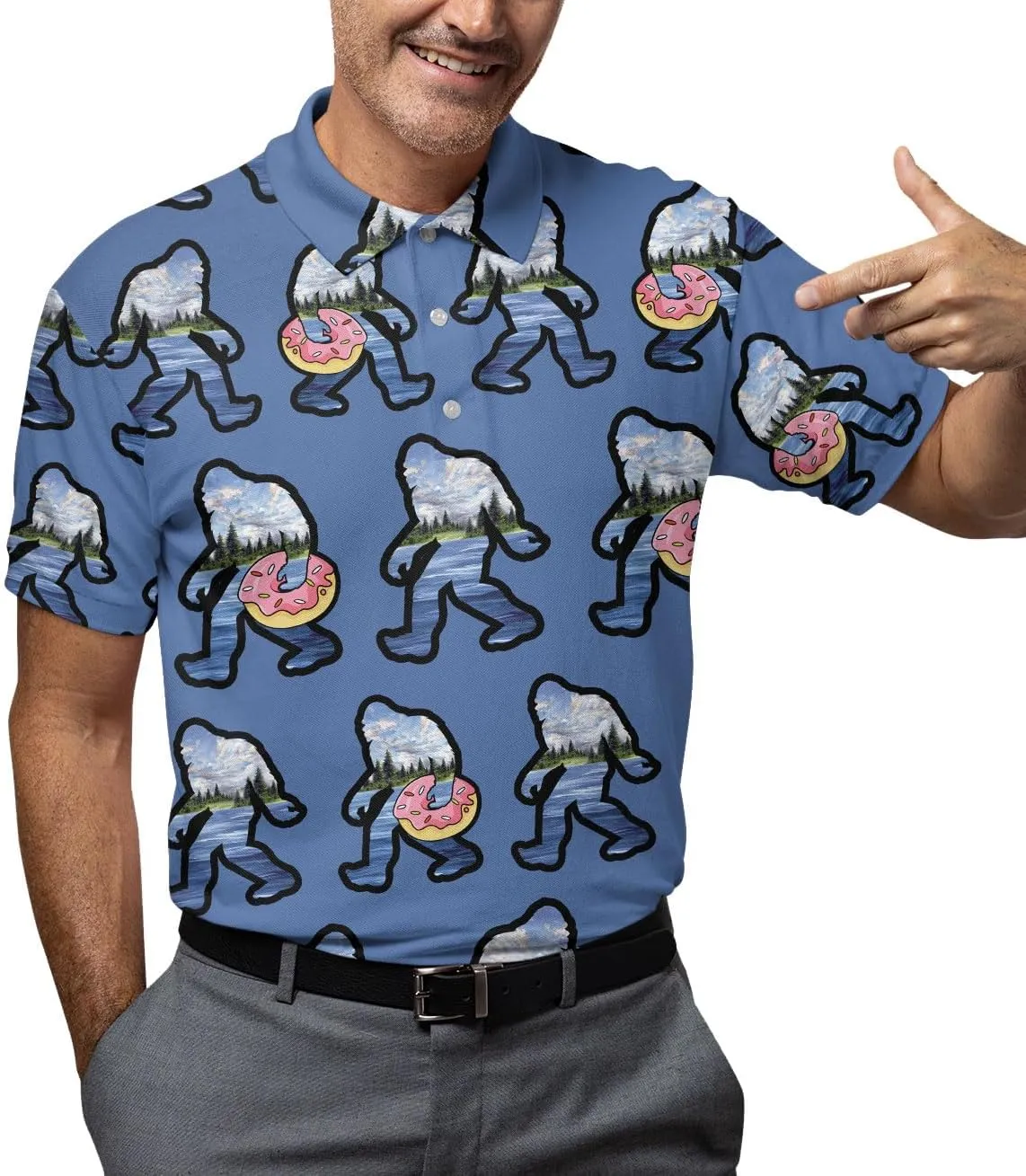 Funny Shirt Polo Shirt Mens Golf Shirt Mens Polo Shirts Short Sleeve Button Up Shirt Men