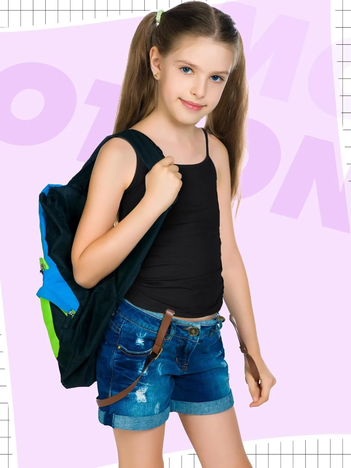 Geyoga 6 Pcs Girls Dance Tank Top Racerback Crop Tank Top Sleeveless Dance Top for Ballet Gymnastics Dancewear