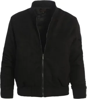 Gioberti Men's Faux Suede Bomber Jacket with Warm Light Inner Padding