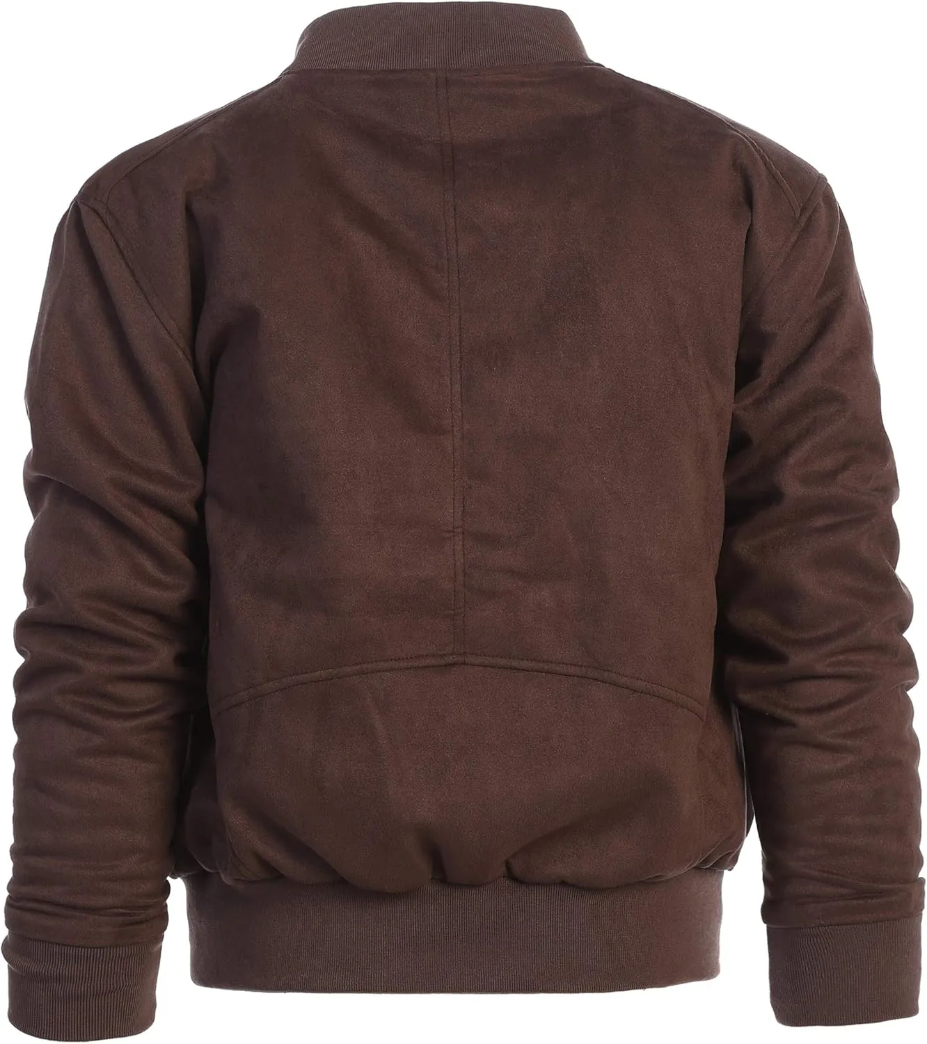 Gioberti Men's Faux Suede Bomber Jacket with Warm Light Inner Padding