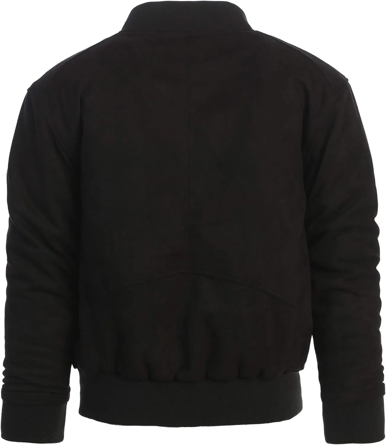 Gioberti Men's Faux Suede Bomber Jacket with Warm Light Inner Padding