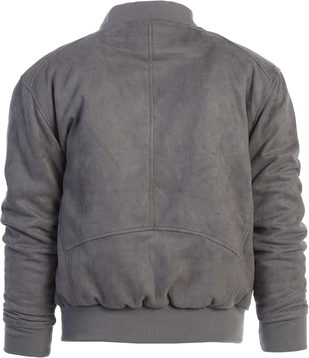 Gioberti Men's Faux Suede Bomber Jacket with Warm Light Inner Padding