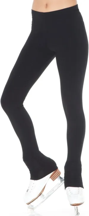 Girls Ladies Figure Skating Leggings - Ice Skating Black Leggings 4809