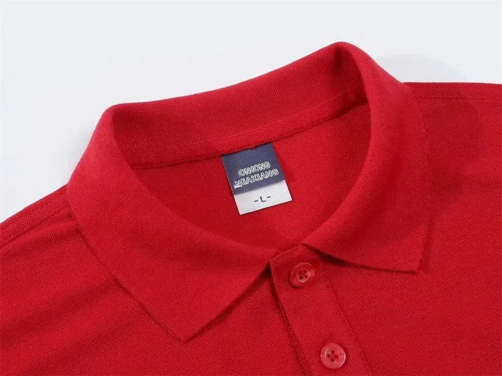 Hamthuit Men's Casual Short-Sleeved Polo Shirt Men's Casual Quick Dry T-Shirt