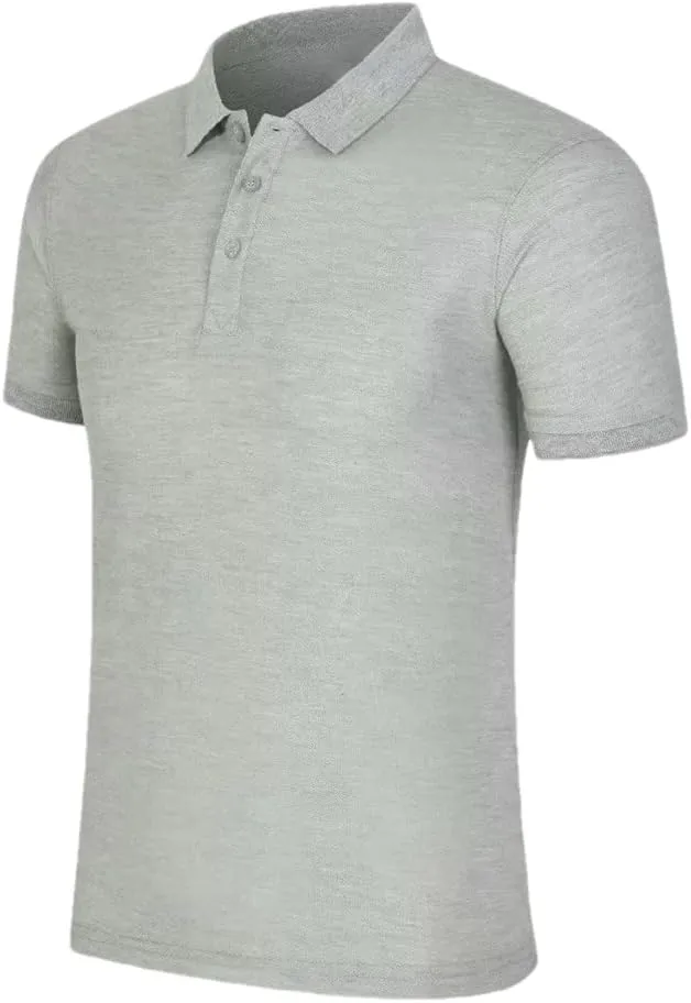Hamthuit Men's Casual Short-Sleeved Polo Shirt Men's Casual Quick Dry T-Shirt