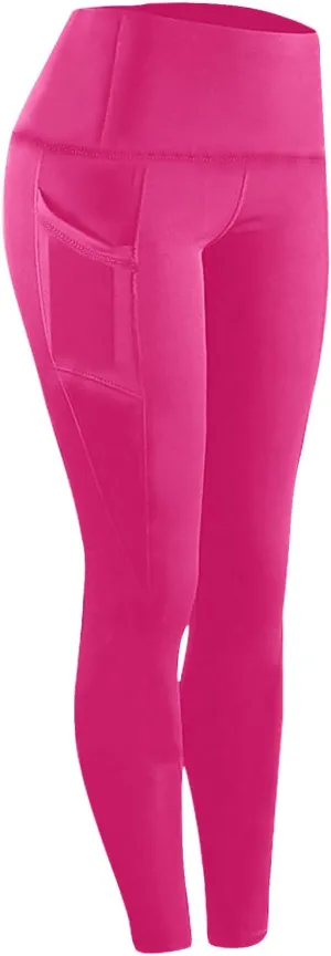 High Waisted Leggings with Pockets Women, No See Through Tummy Control Yoga Pants Workout Gym Leggings