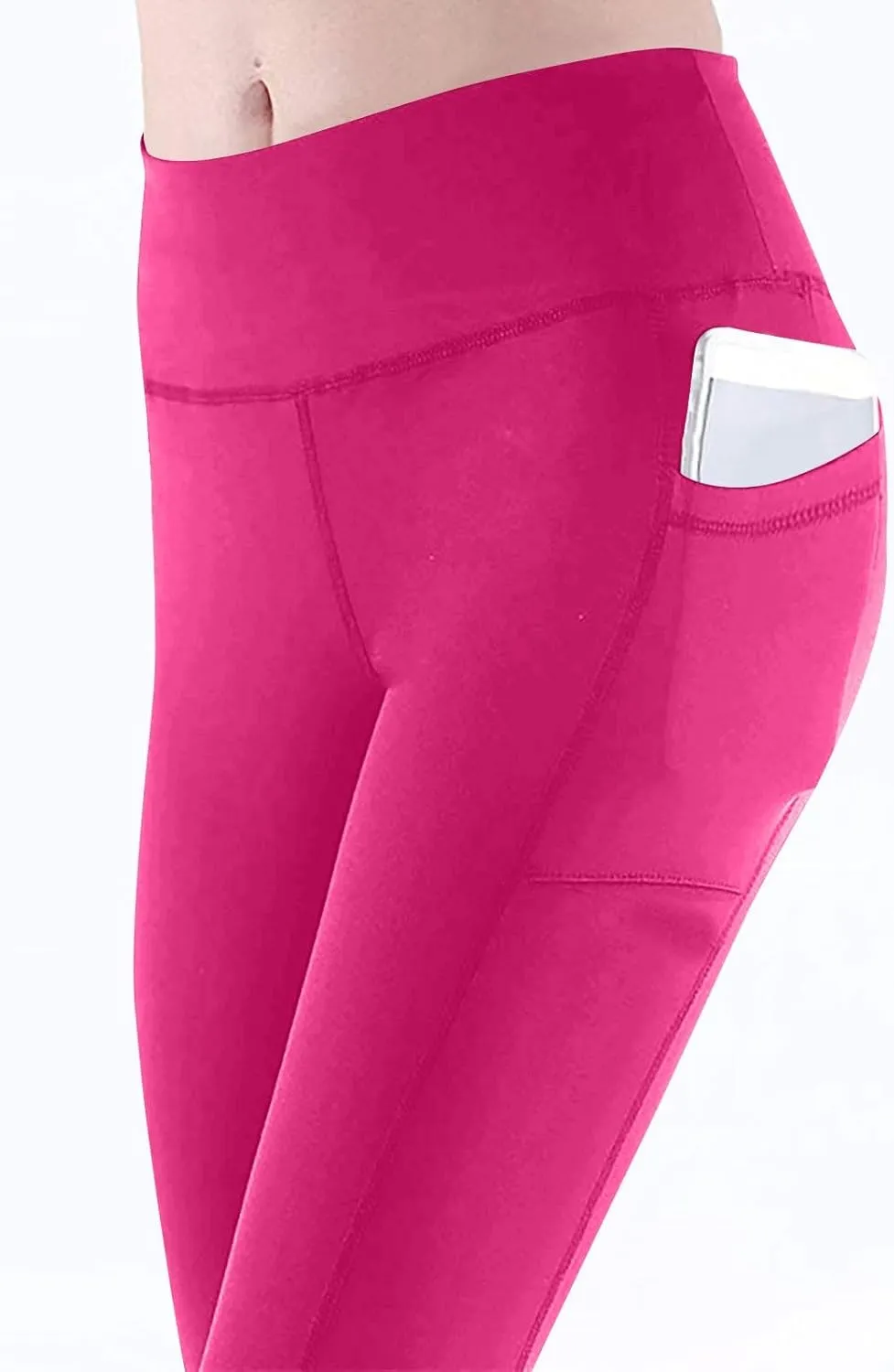 High Waisted Leggings with Pockets Women, No See Through Tummy Control Yoga Pants Workout Gym Leggings