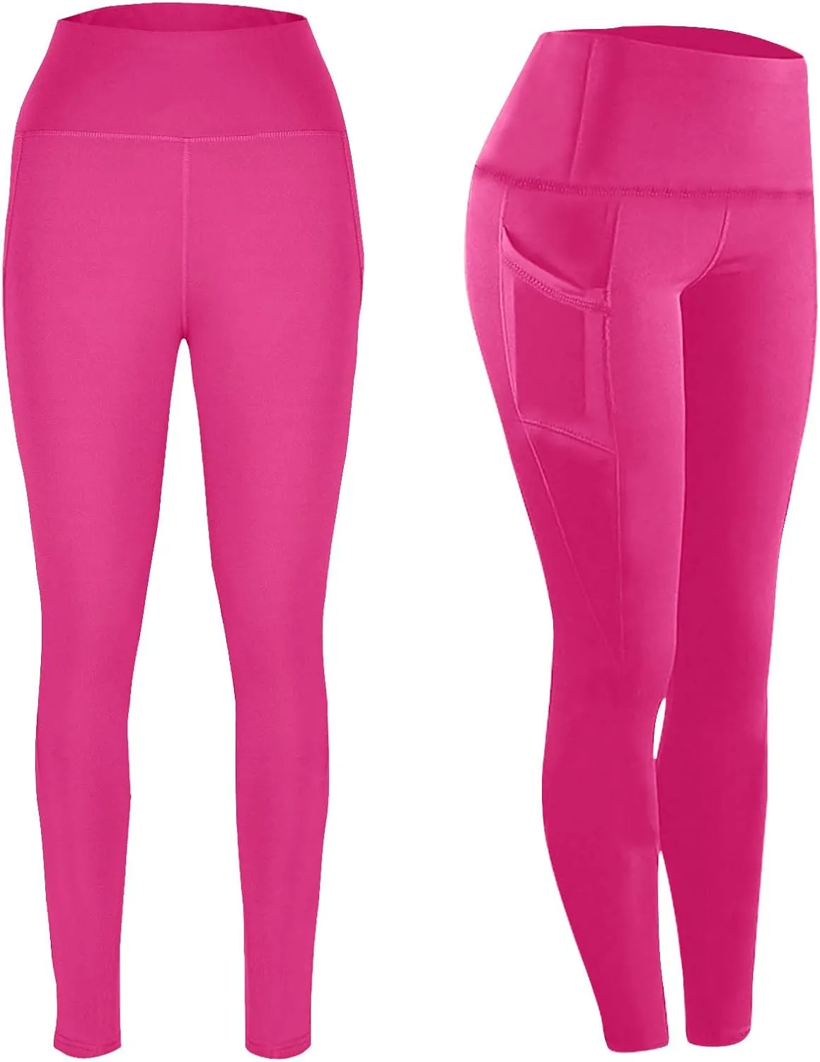 High Waisted Leggings with Pockets Women, No See Through Tummy Control Yoga Pants Workout Gym Leggings