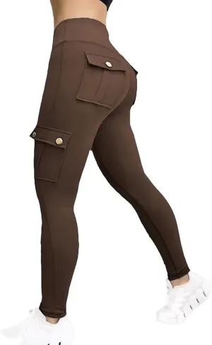 Hip Lift Leggings with Flap Pockets Women's Workout Leggings