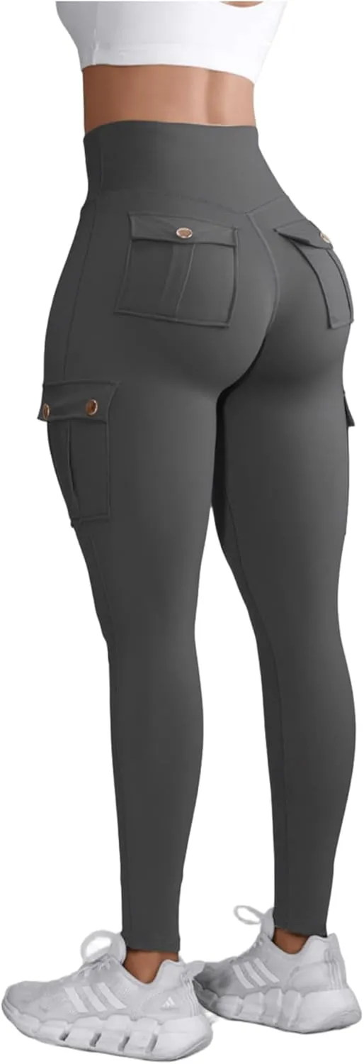 Hip Lift Leggings with Flap Pockets Women's Workout Leggings