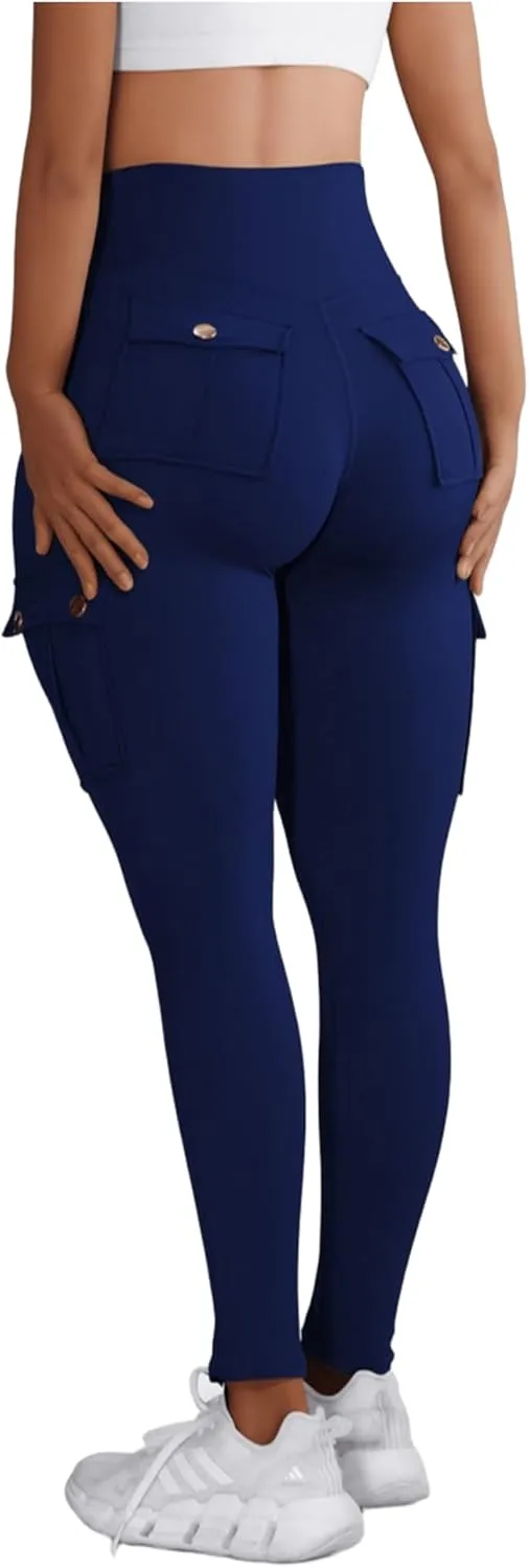 Hip Lift Leggings with Flap Pockets Women's Workout Leggings