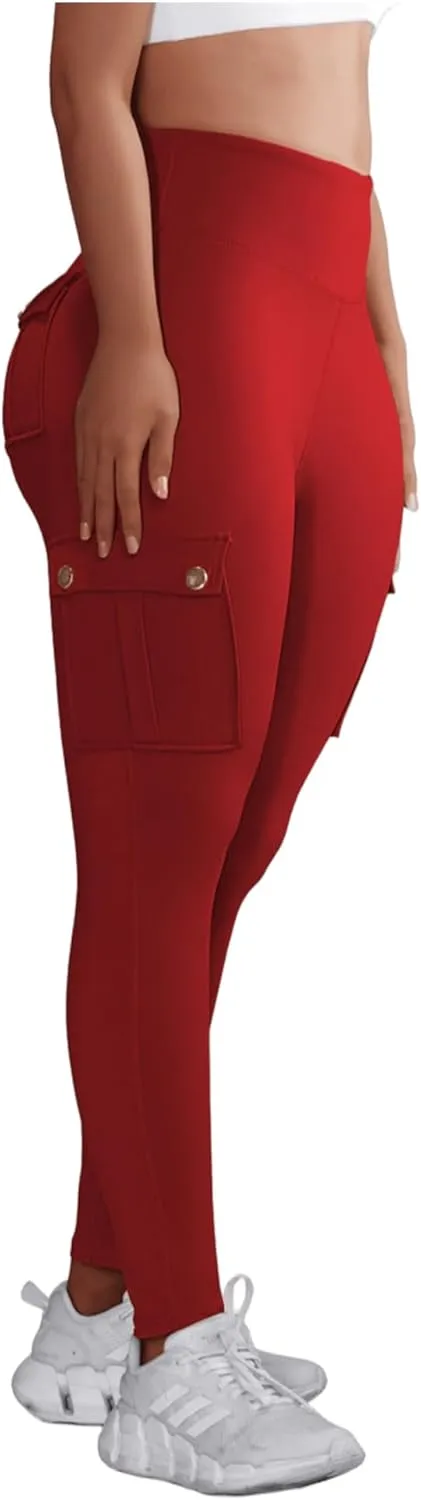 Hip Lift Leggings with Flap Pockets Women's Workout Leggings