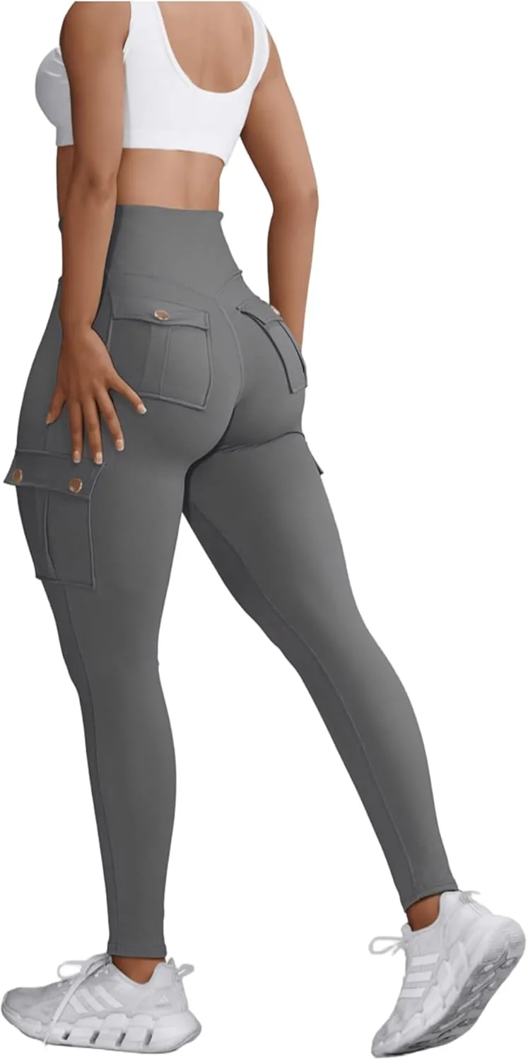Hip Lift Leggings with Flap Pockets Women's Workout Leggings