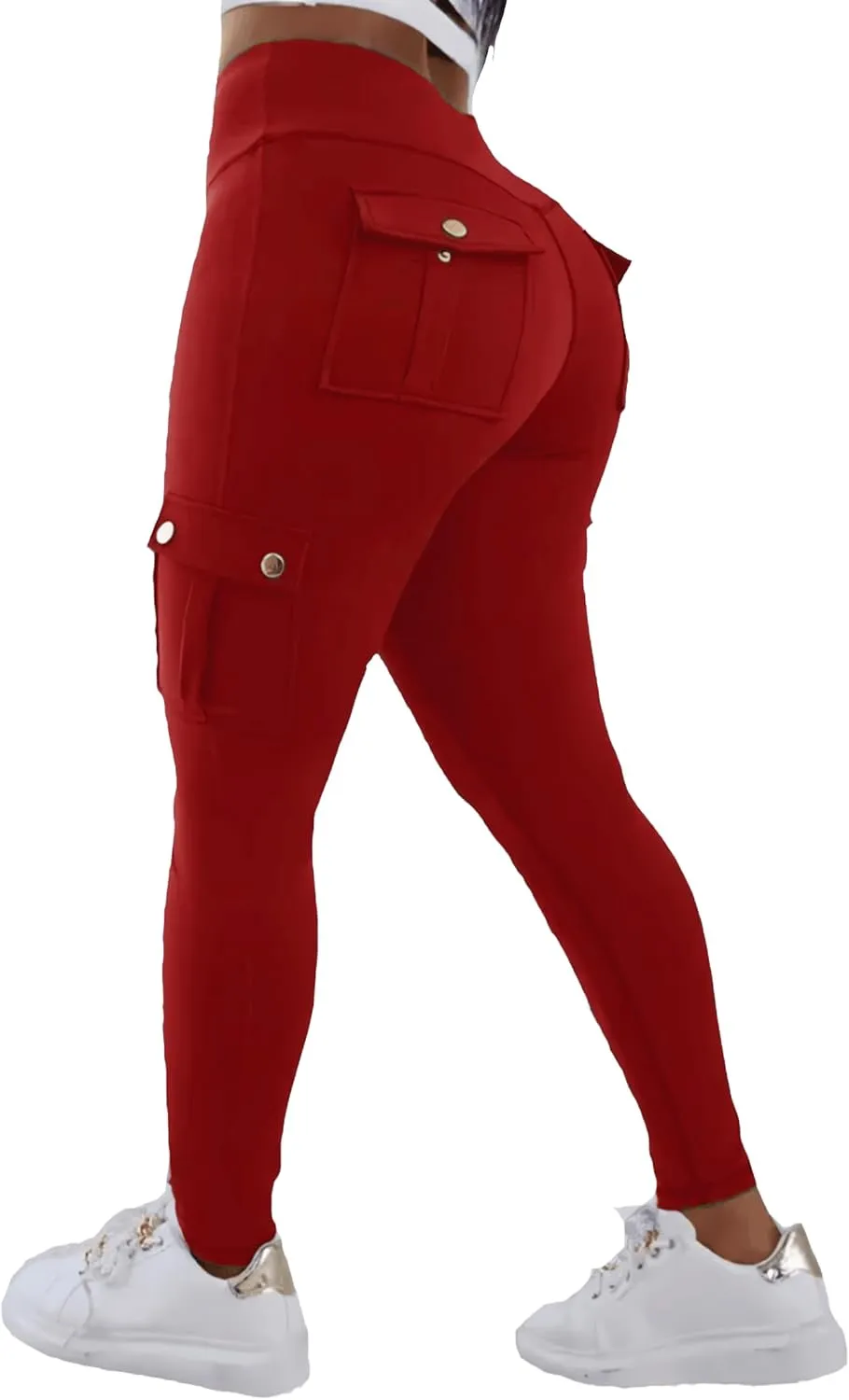 Hip Lift Leggings with Flap Pockets Women's Workout Leggings