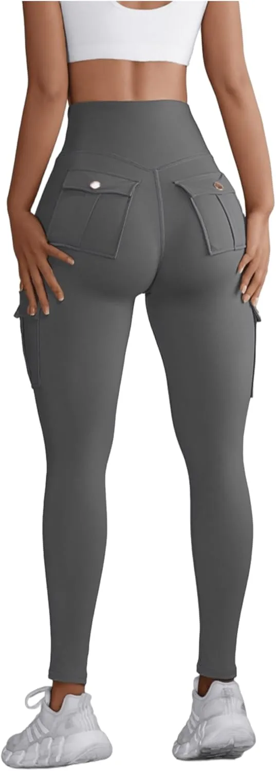 Hip Lift Leggings with Flap Pockets Women's Workout Leggings