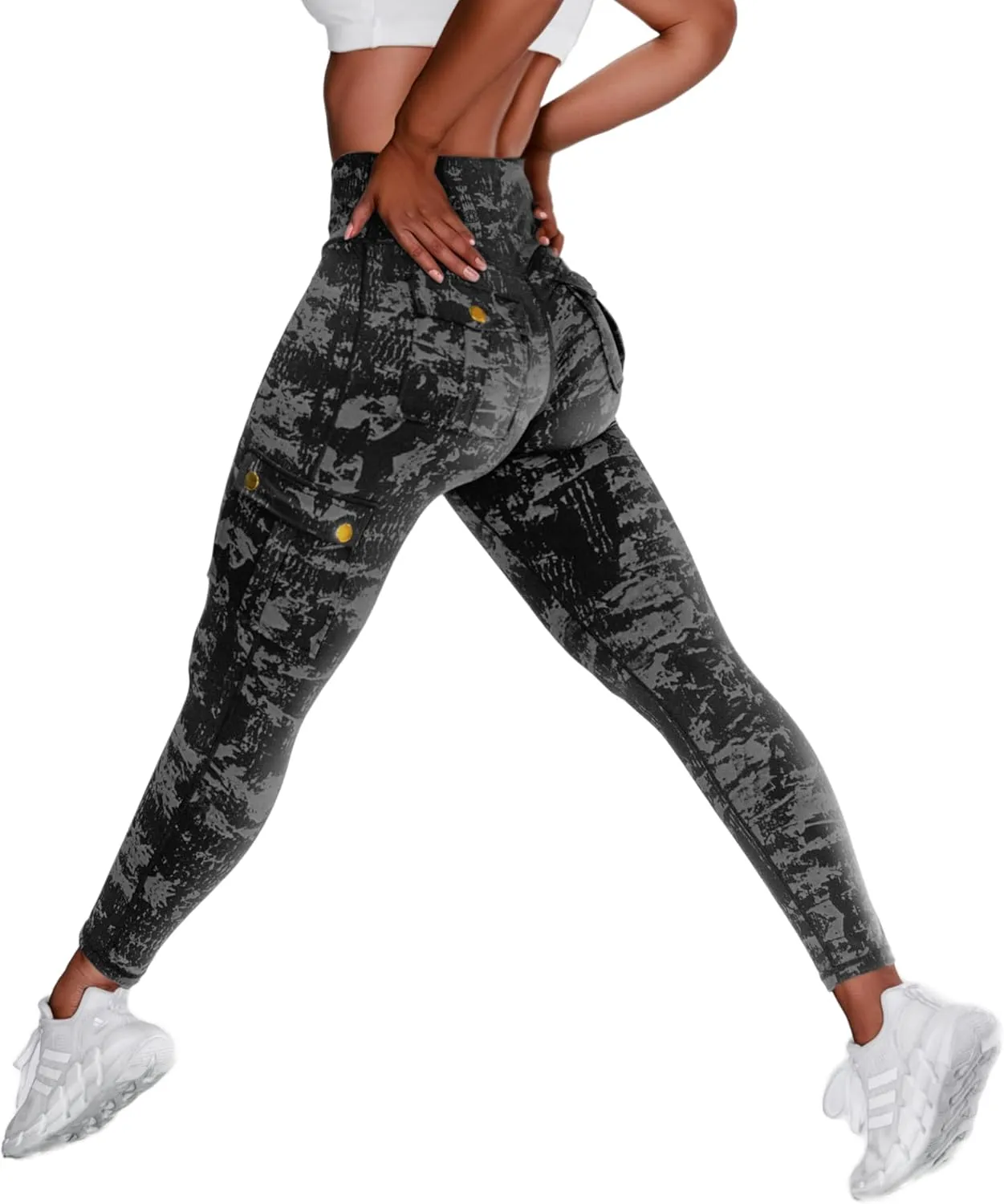 Hip Lift Leggings with Flap Pockets Women's Workout Leggings