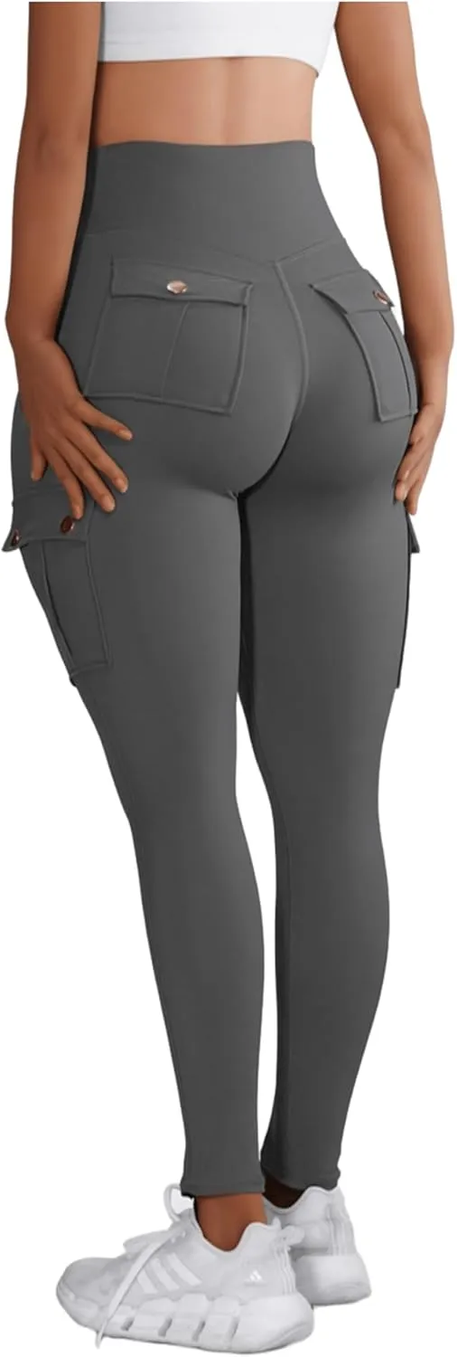 Hip Lift Leggings with Flap Pockets Women's Workout Leggings