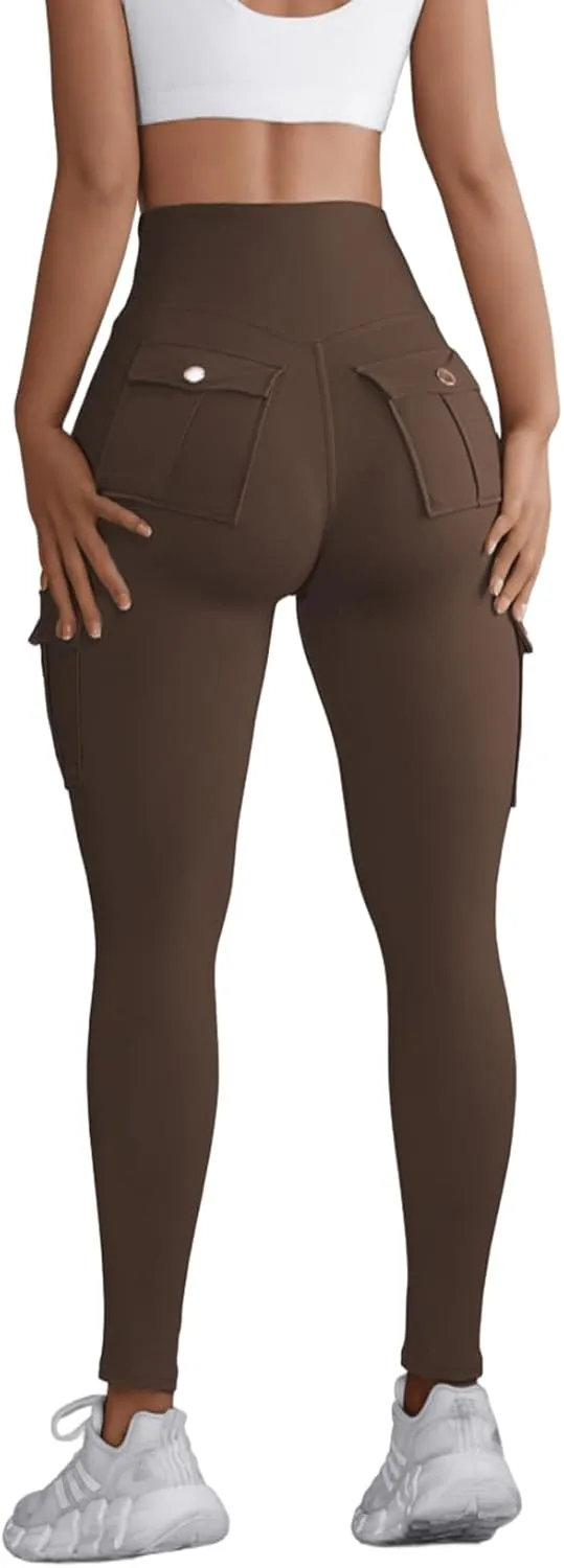 Hip Lift Leggings with Flap Pockets Women's Workout Leggings