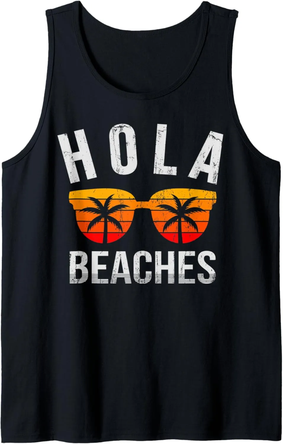 Hola Beaches Tank Top Funny Beach Vacation Shirt Summer Tank Top