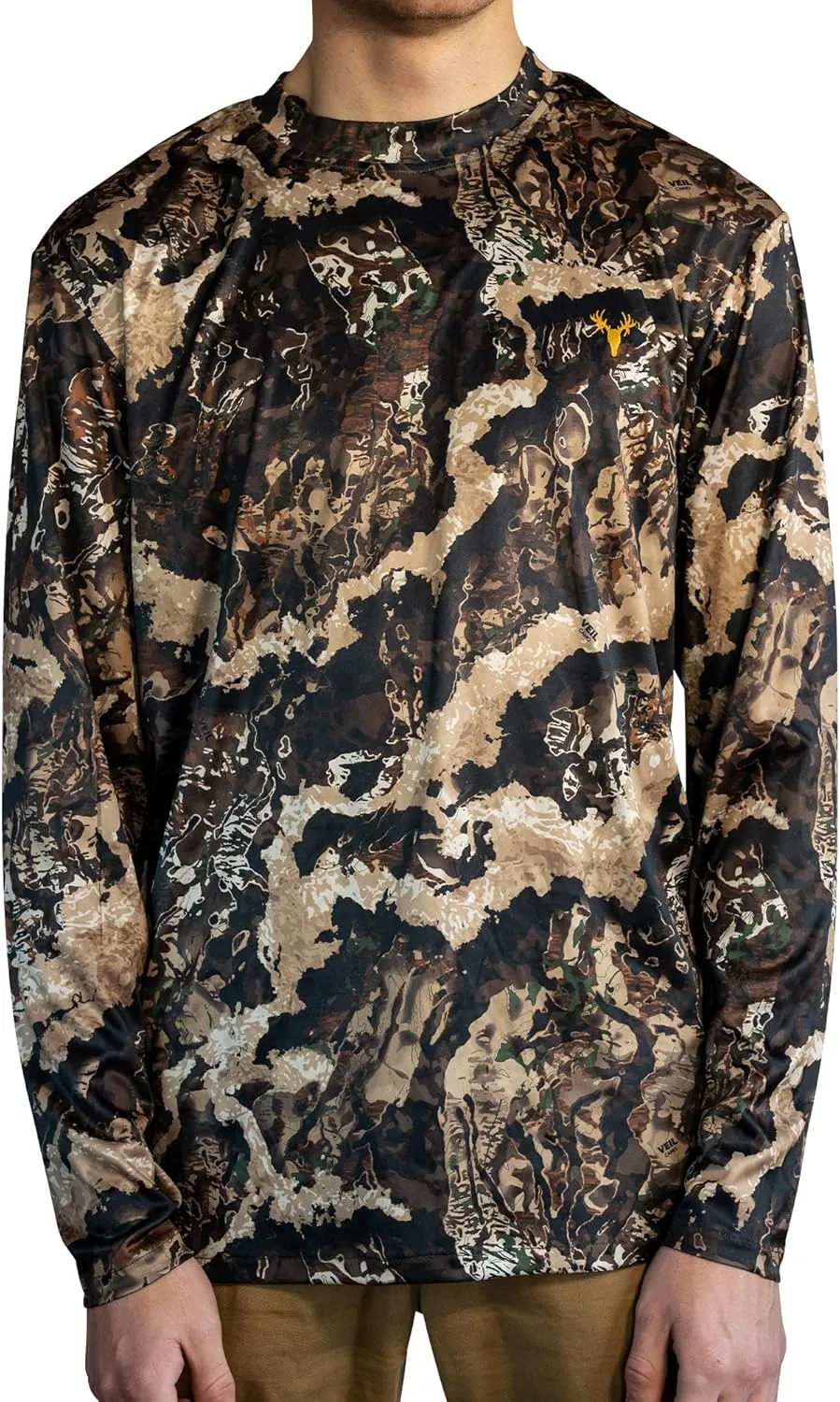 HOT SHOT Mens Camo Hunting Long Sleeve Shirt  Quick Dry Performance Shirt