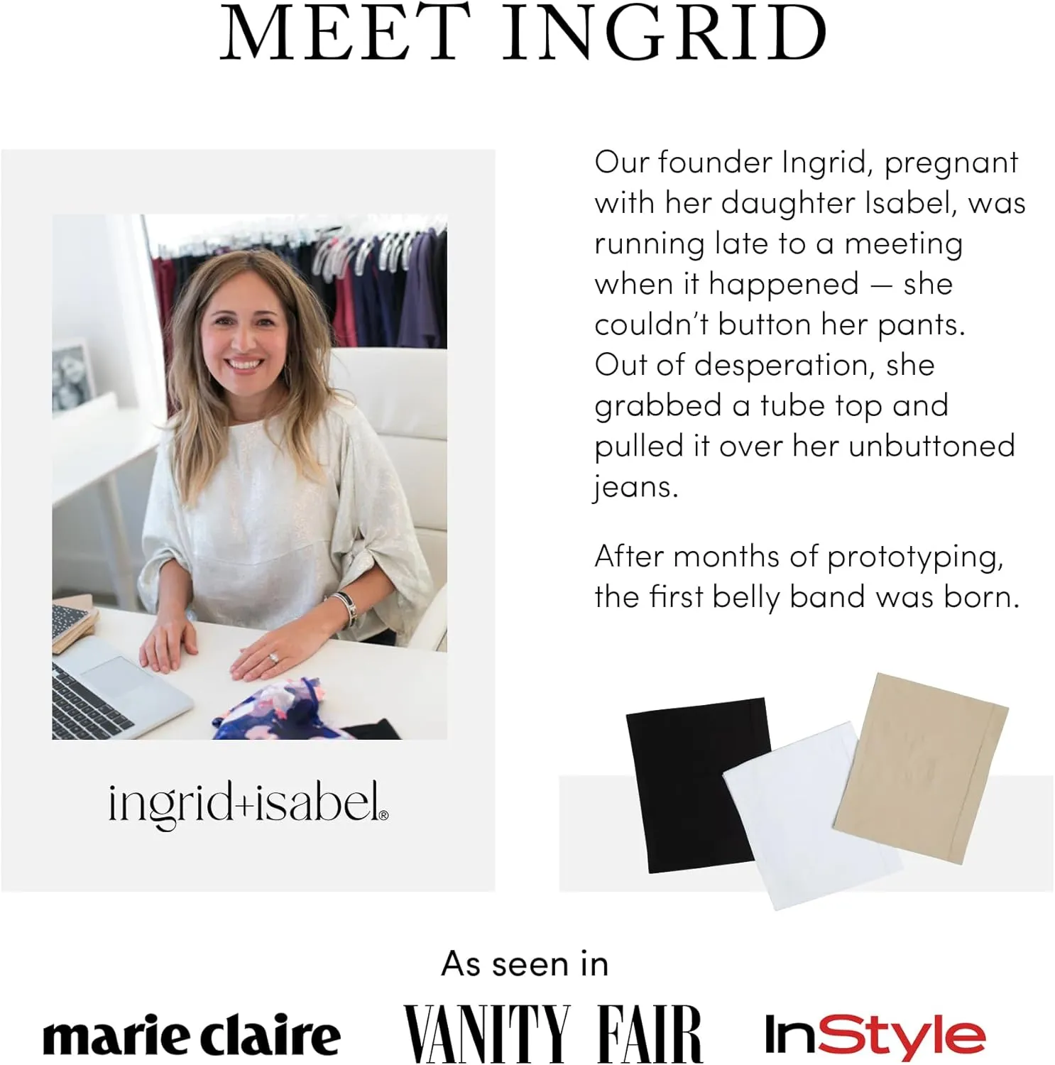 Ingrid and Isabel Basics Postpartum Compression Leggings- Postpartum Leggings for Tummy Control & Support