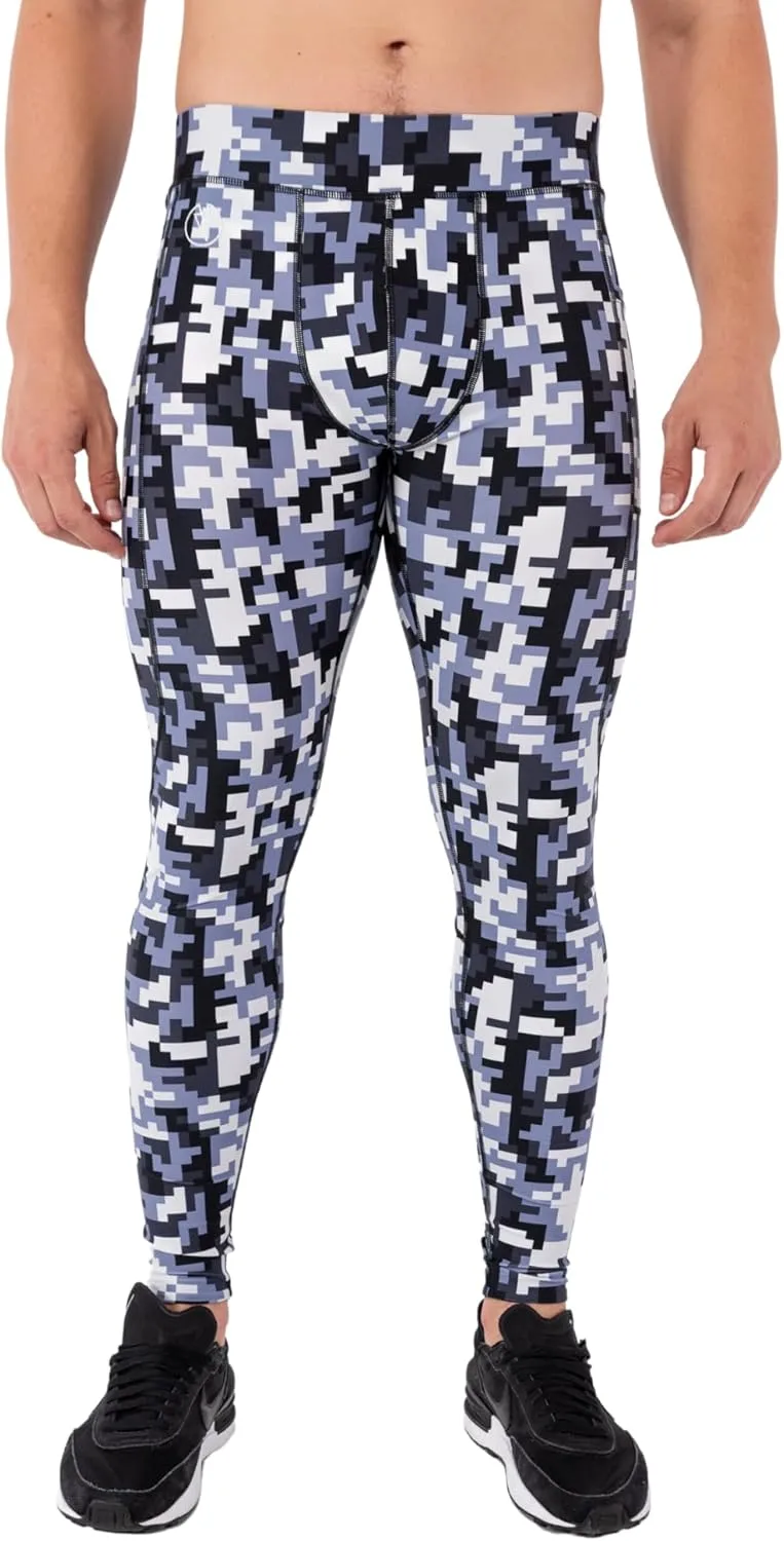Kapow Meggings Performance Mens Leggings with Pockets & Pad - Mens Compression Leggings